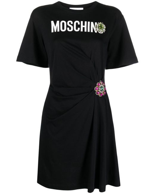 Moschino logo-print minidress