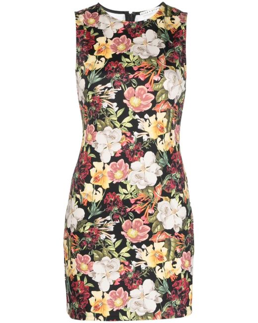 Alice + Olivia Wynell floral-print sleeveless minidress