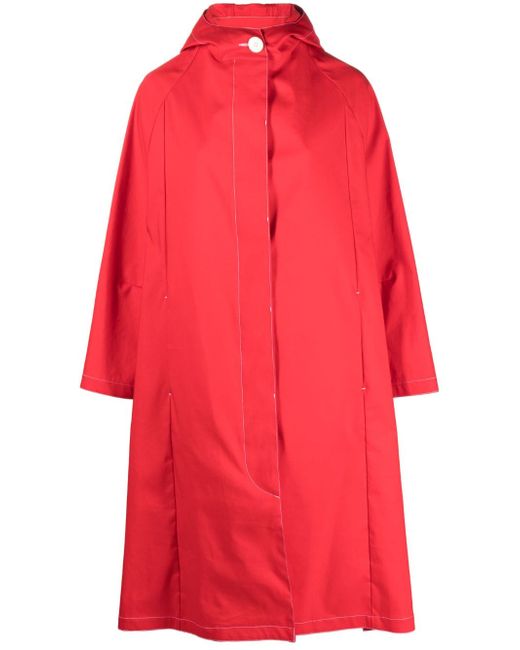 Mackintosh knee-length hooded raincoat