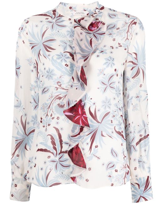 Dorothee Schumacher floral-print long-sleeve blouse
