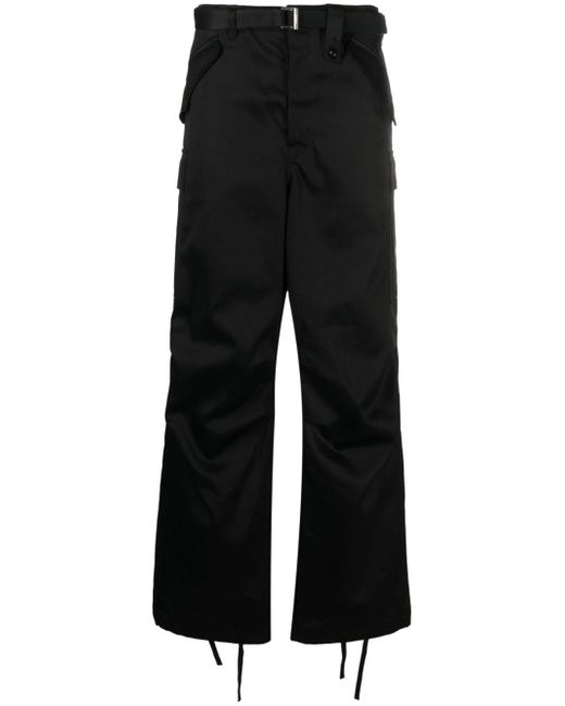 Sacai straight-leg cargo-pocket trousers