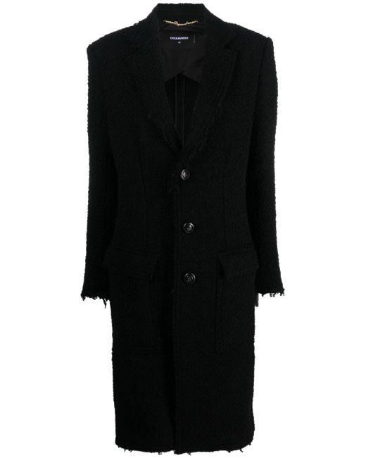 Dsquared2 single-breasted bouclé coat