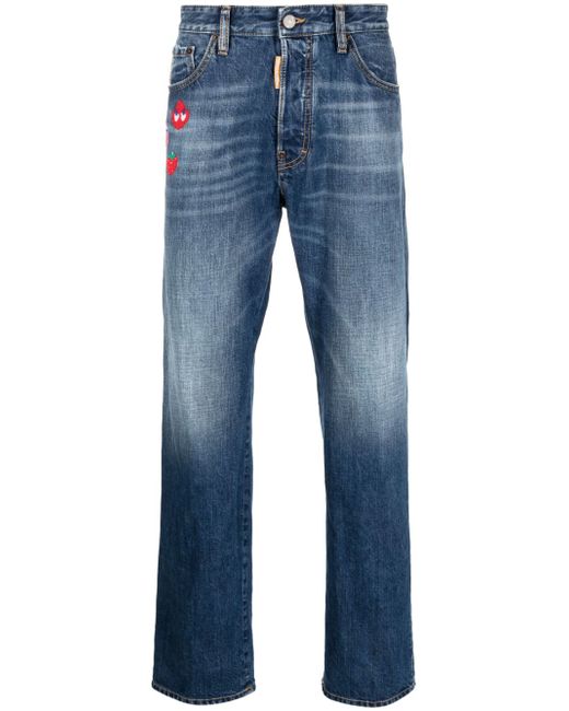 Dsquared2 low-rise straigh-leg jeans