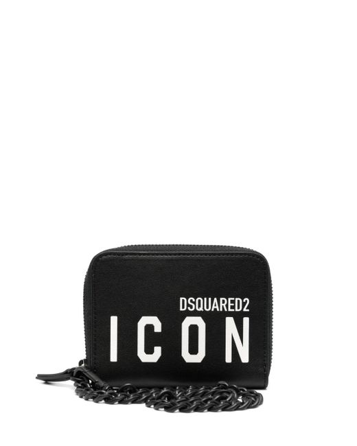 Dsquared2 Icon logo-print leather wallet