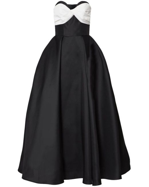 Carolina Herrera two-tone strapless gown