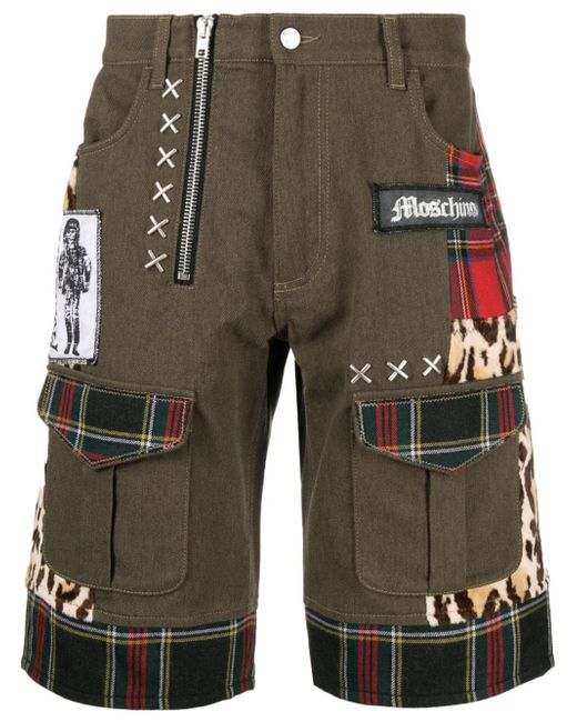 Moschino patchwork-design bermuda shorts