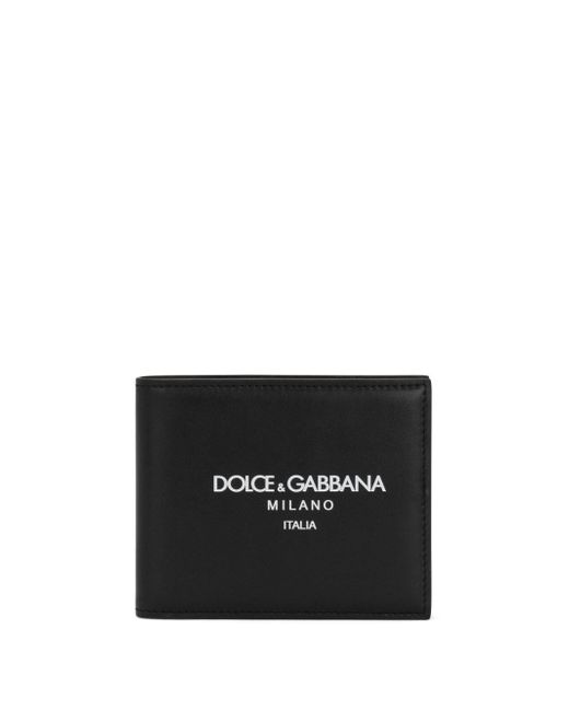 Dolce & Gabbana logo-print leather wallet