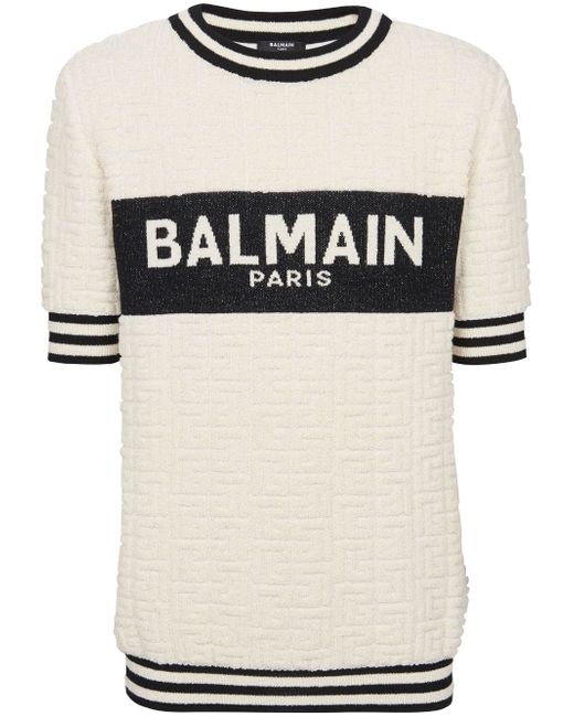 Balmain logo-print bomber jacket