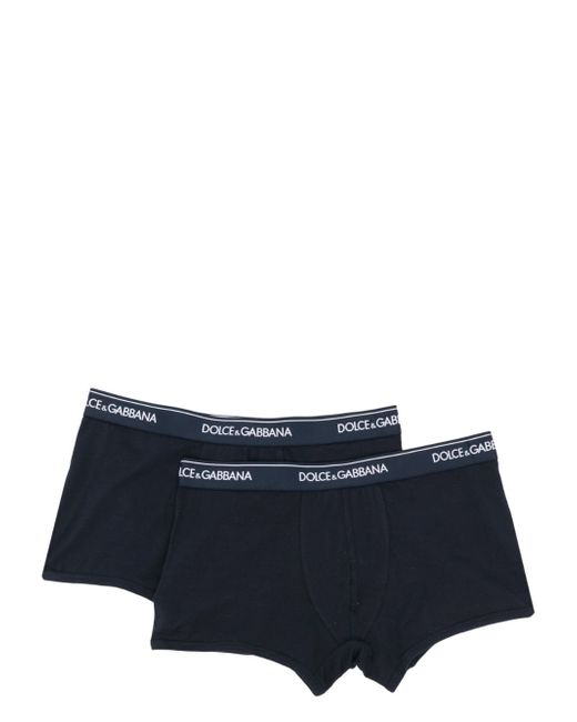 Dolce & Gabbana logo-waist cotton boxer briefs set of two