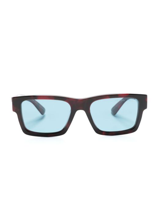 Prada tortoiseshell-effect rectangle-frame sunglasses