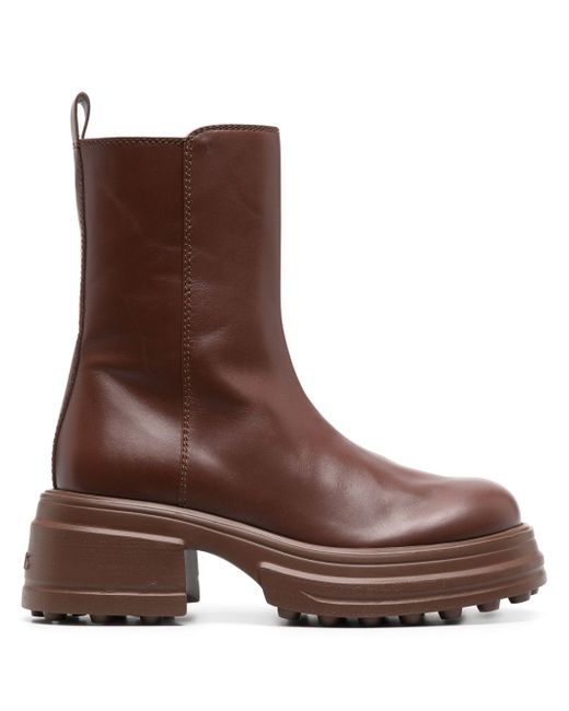 Tod's zip-up leather boots
