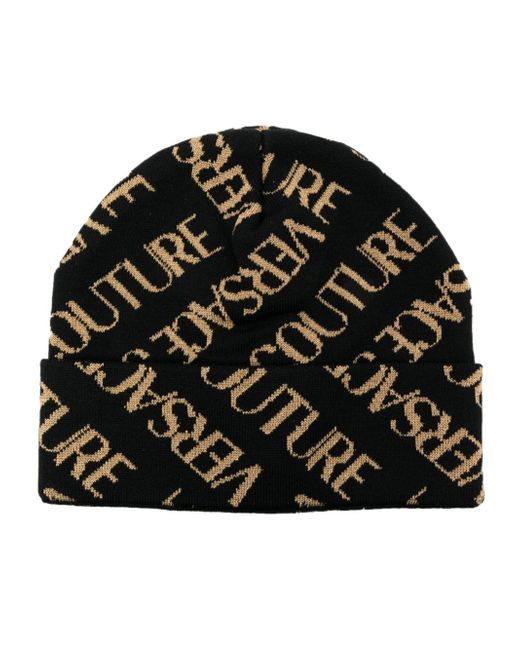 Versace Jeans Couture logo intarsia-knit beanie