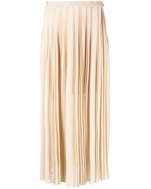 Patrizia Pepe high-waisted pleated long skirt
