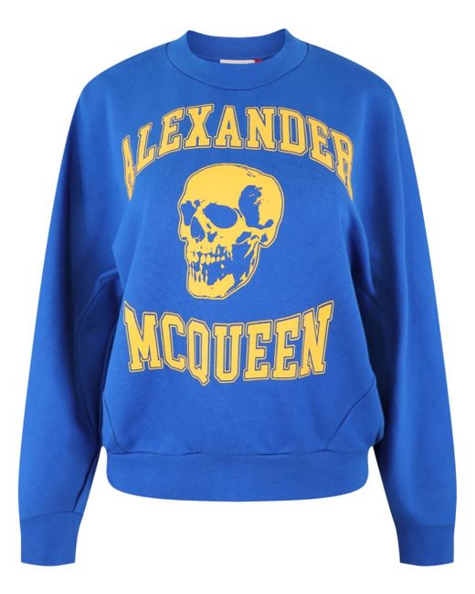 Alexander McQueen skull-print crew-neck sweatshirt