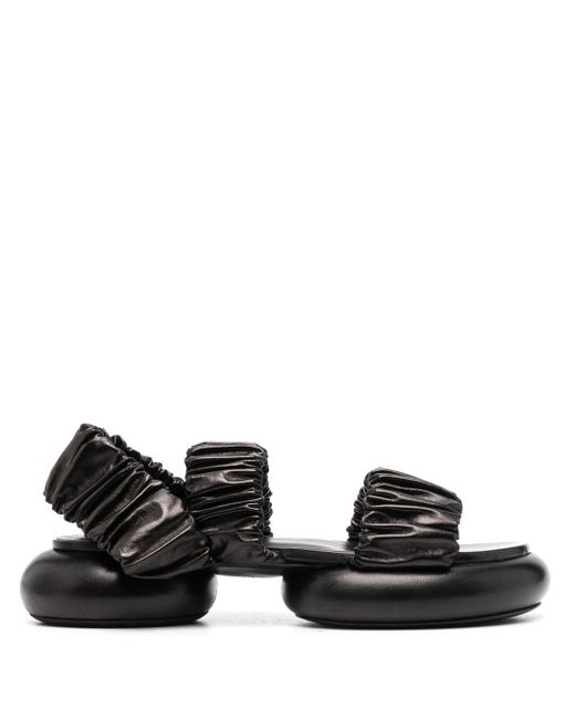 Jil Sander 45mm ruched-strap chunky sandals