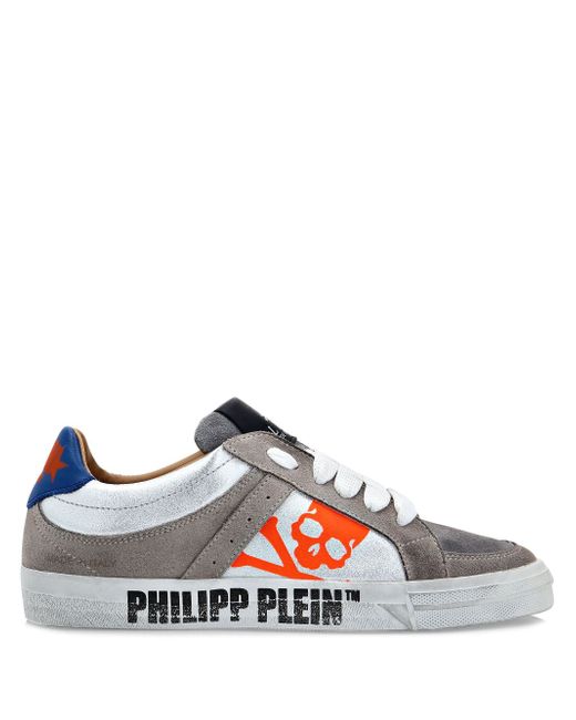 Philipp Plein Retrokickz TM leather sneakers