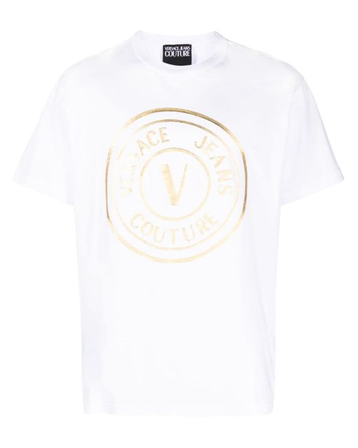 Versace Jeans Couture logo foil-print T-shirt