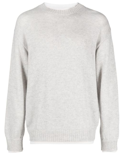 Msgm long-sleeved knitted sweatshirt