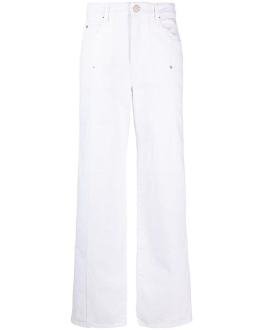 marant étoile straight-leg cotton jeans