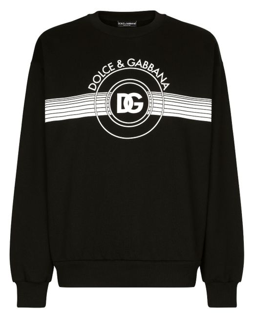 Dolce & Gabbana logo-print long-sleeved sweatshirt