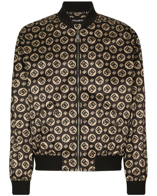 Dolce & Gabbana logo-print bomber jacket