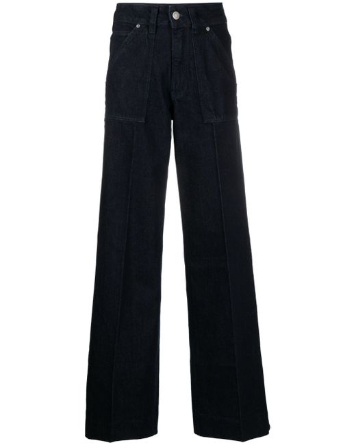 Calvin Klein high-rise wide-leg jeans