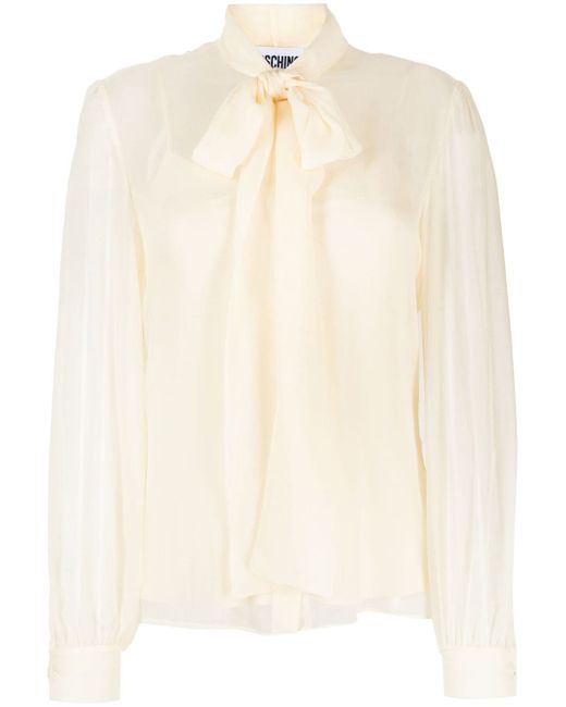 Moschino semi-sheer blouse