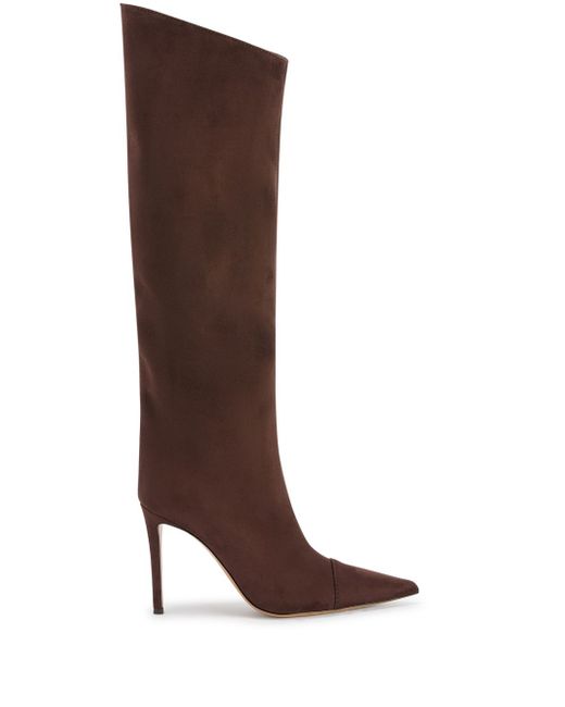 Alexandre Vauthier pointed-toe 105mm cotton boots
