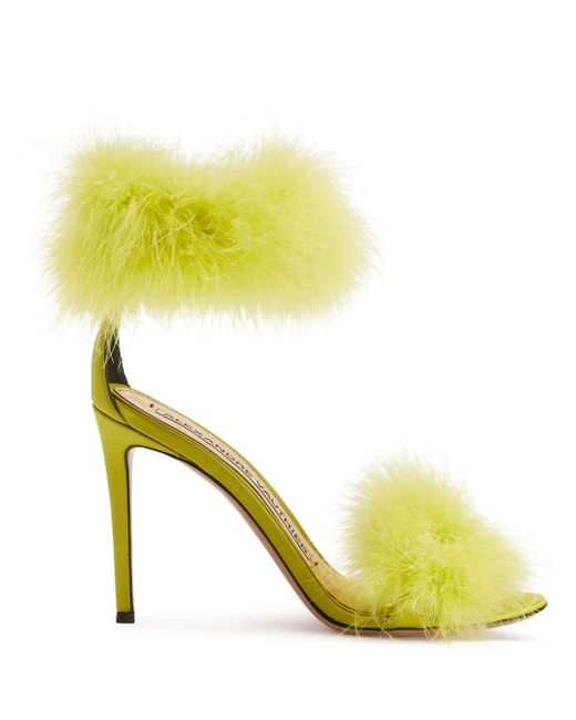 Alexandre Vauthier Veronica 105mm feather-embellished sandals