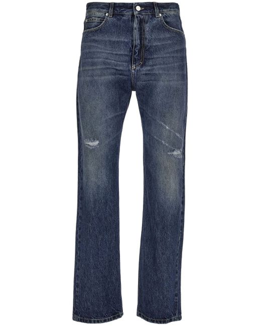 Ferragamo logo-patch straight-leg jeans
