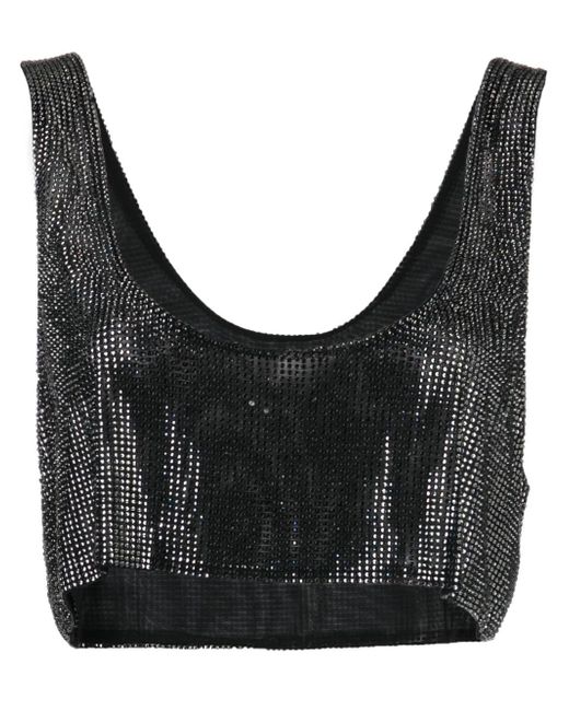 Giuseppe Di Morabito crystal-embellished cropped top