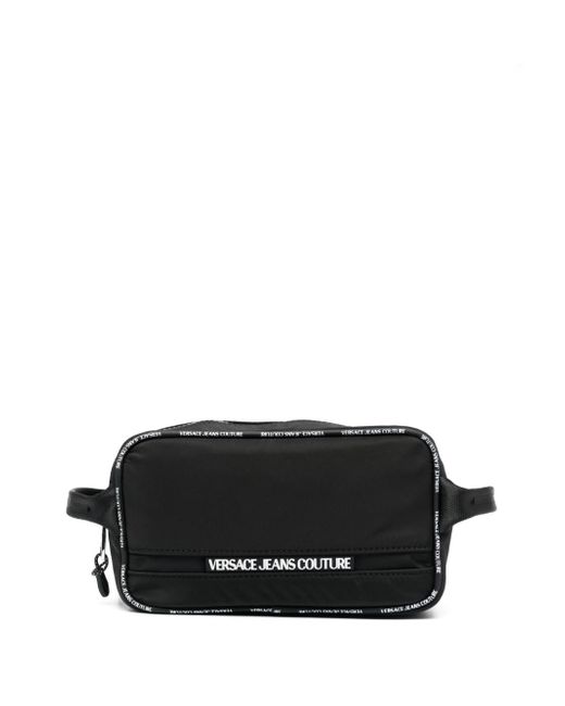 Versace Jeans Couture embossed-logo zipped toiletry bag