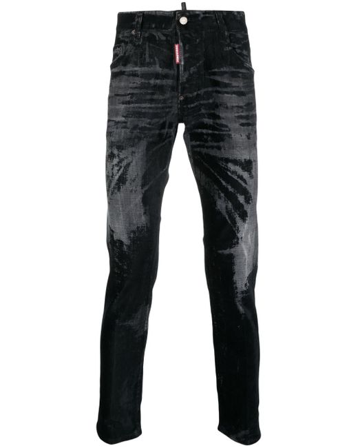 Dsquared2 mid-rise bleached skinny jeans