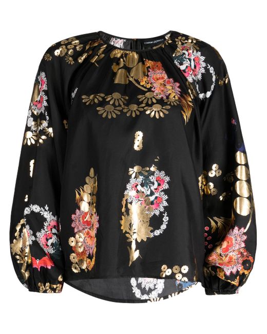 Cynthia Rowley Alice floral-print blouse