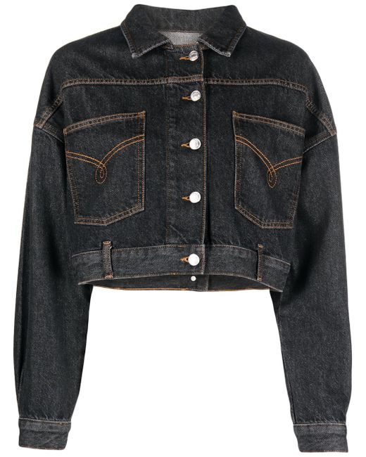 Moschino Jeans cropped denim jacket