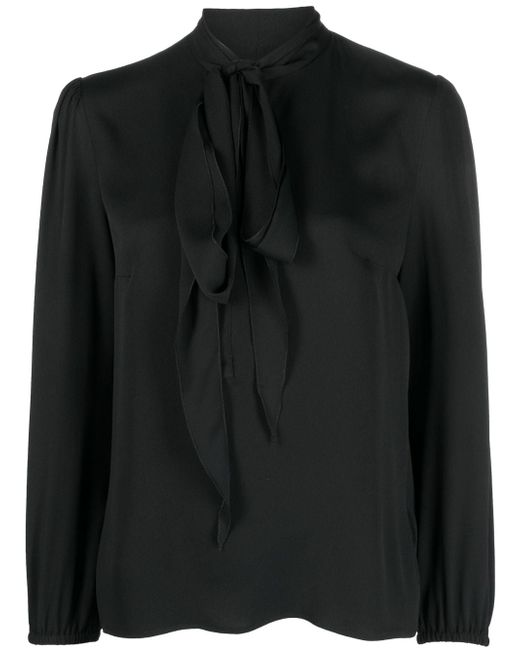 Dsquared2 pussy-bow collar long-sleeve blouse