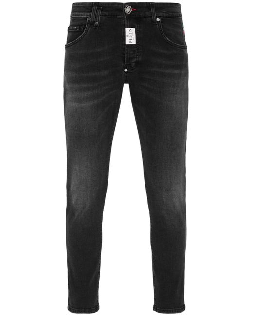 Philipp Plein logo-patch skinny-cut jeans