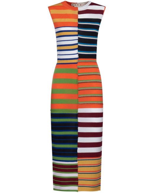 Marni virgin-wool striped dress