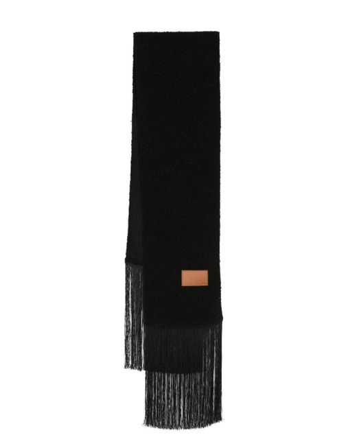 Forte-Forte fringed knitted scarf