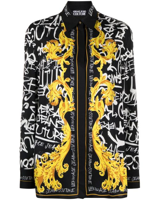 Versace Jeans Couture Logo Couture print blouse