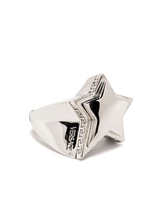 Versace Greca star-shaped ring