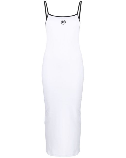 Rotate logo-print sleeveless dress