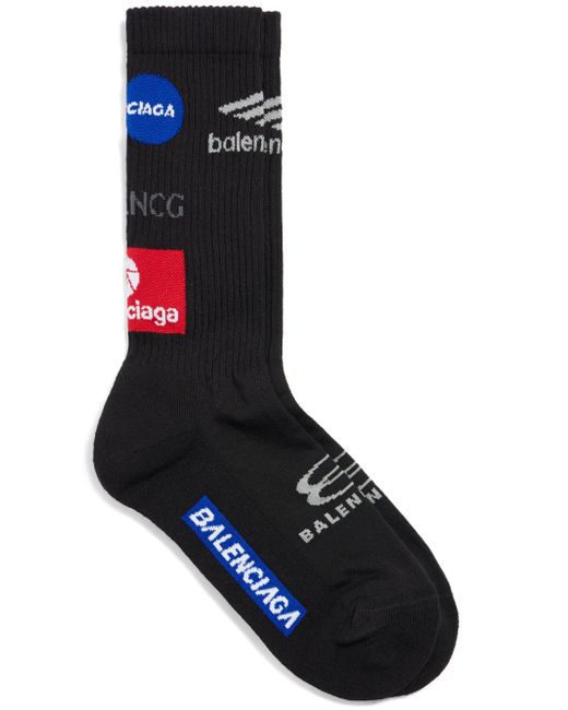 Balenciaga Top League logo-print socks