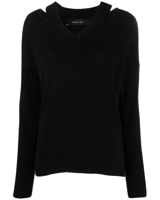 Federica Tosi cut-out long-sleeved jumper