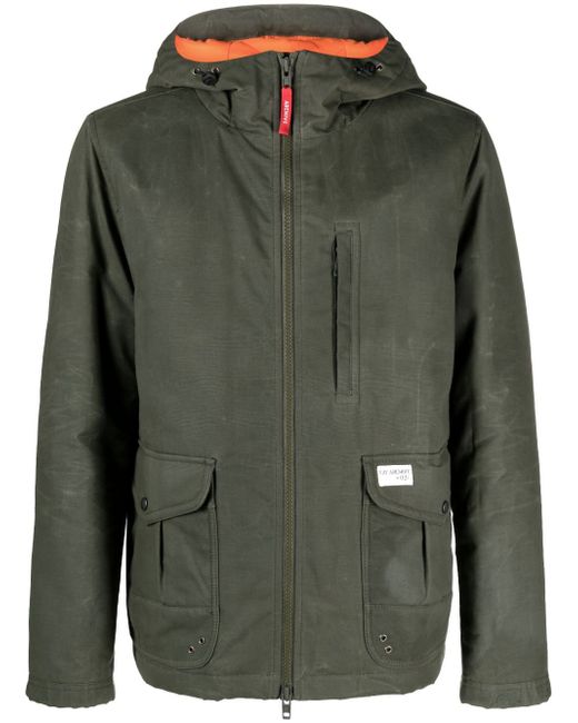 Fay logo-patch hooded jacket