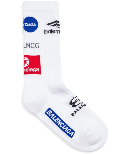 Balenciaga Top League logo-print socks