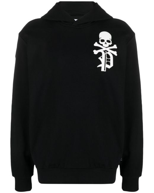 Philipp Plein Gothic Plein logo-flocked hoodie