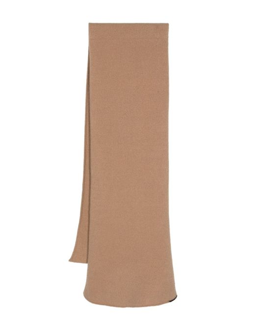 Semicouture virgin wool-cashmere scarf