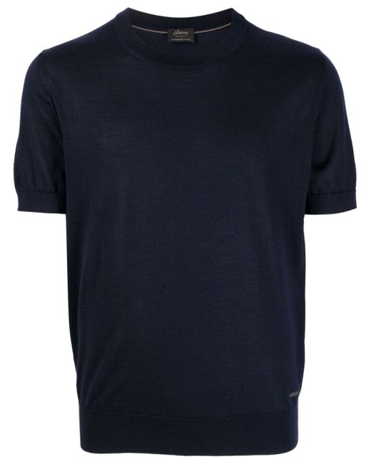 Brioni fine-knit short-sleeve T-shirt