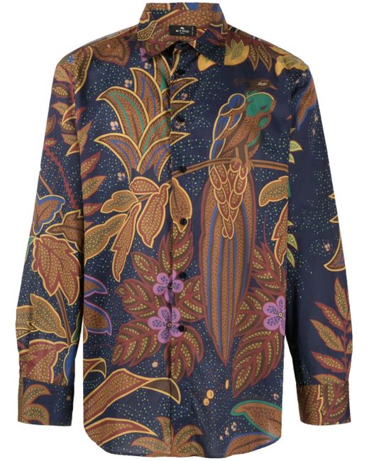 Etro botanical-print shirt